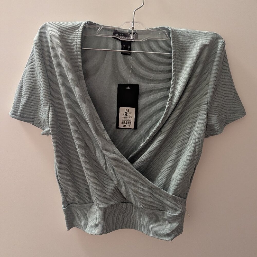 Wrap crop top